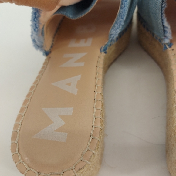 Manebí San Francisco Denim Wedge Slide - Picture 6 of 8